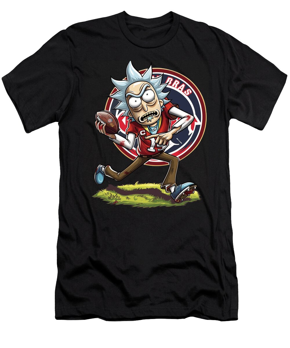 Rick and Morty Vs Atlanta Braves Hits Pitch Mizorey T-Shirt