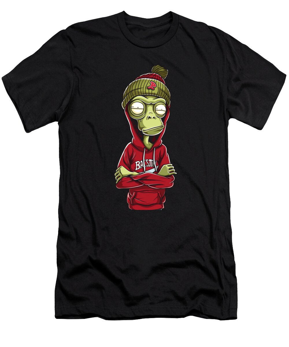 Rick and Morty Vs Atlanta Braves Morty Bat Up Mizorey T-Shirt