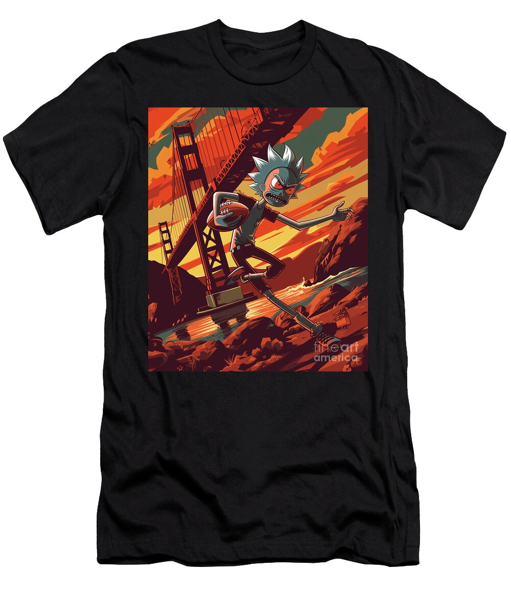 Rick and Morty Vs Atlanta Braves Play Mizorey T-Shirt