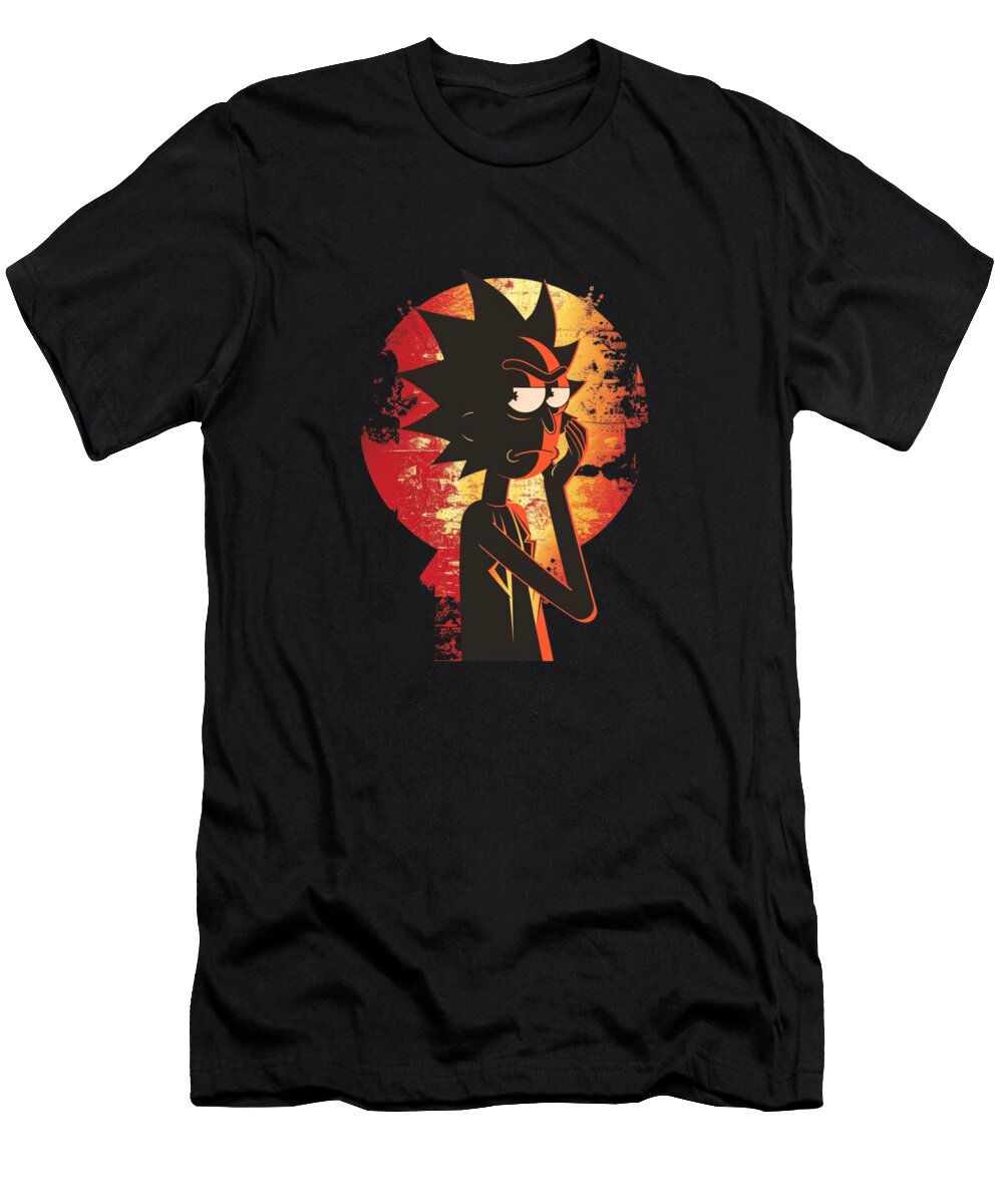 Rick and Morty Vs Atlanta Braves Quantum Bat Swing Mizorey T-Shirt
