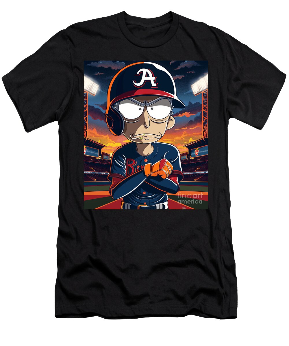 Rick and Morty Vs Atlanta Braves Reality Warping Match Mizorey T-Shirt