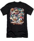 Rick and Morty Vs Atlanta Braves Sci Fi Diamond Clash Mizorey T-Shirt