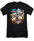 Rick and Morty Vs Cleveland Indians Get Schwifty Slugging Robertz Schuler T-Shirt