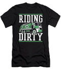 Riding Dirty Driver Trucking Trucker Rig Garbage Truck Crazy Squirrel T-Shirt