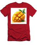 Ripe Mango Cut Into Pieces with Juice Dripping Luca Gill T-Shirt