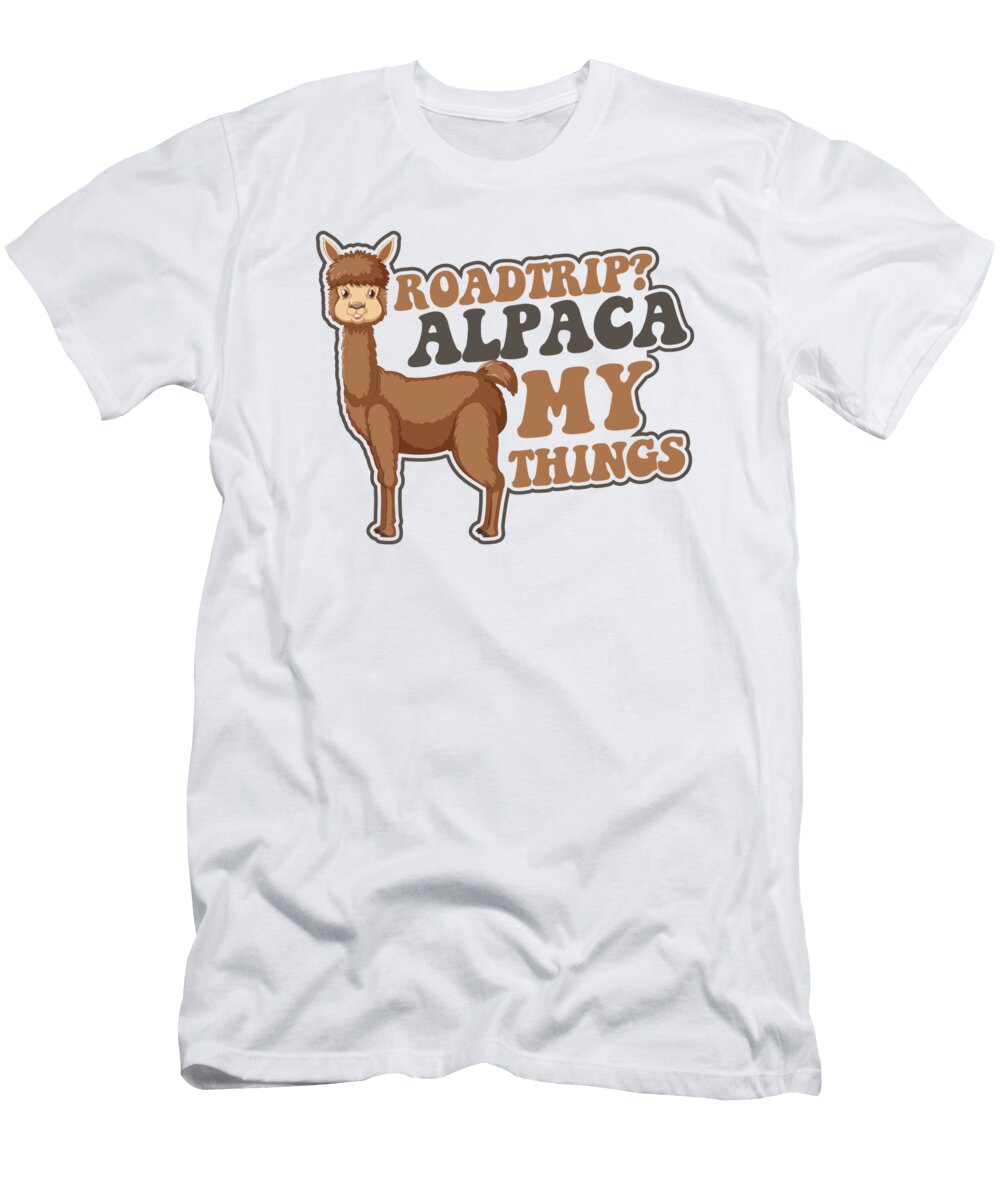 Roadtrip Alpaca My Things Llama Vicuna Guanaco Alpaca Graphics Lab T-Shirt