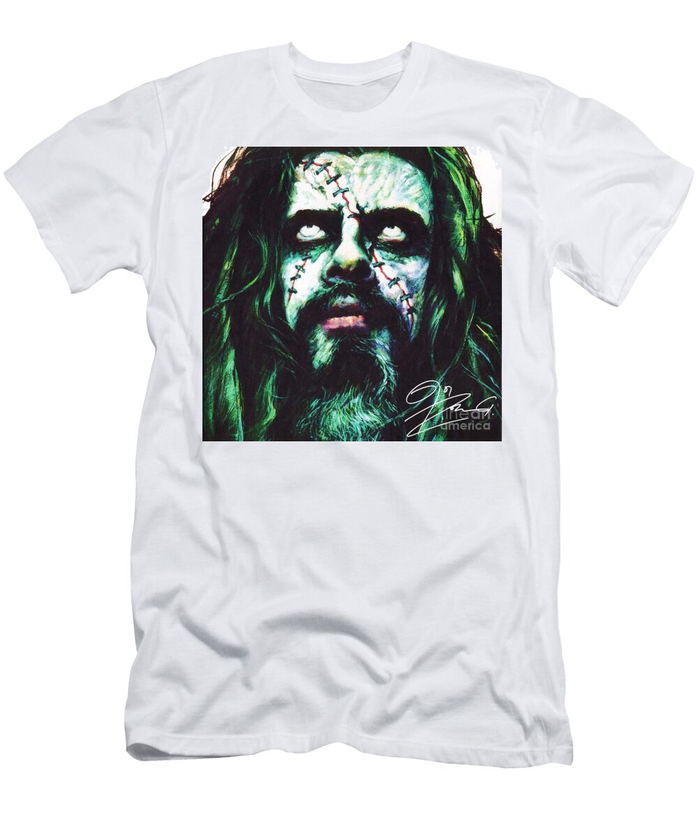 Rob Zombie Drawing Jessica Perez T-Shirt