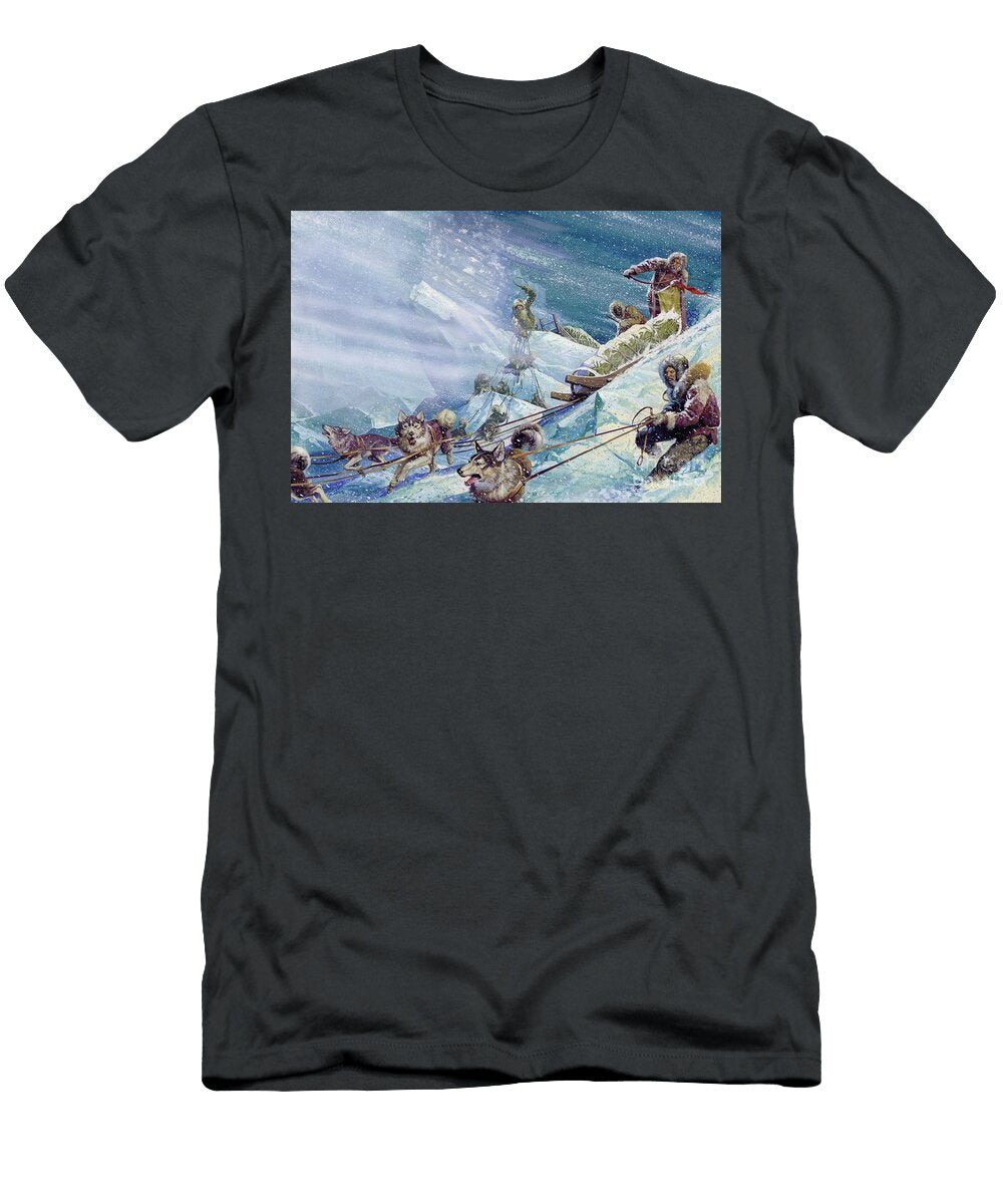 Robert Pearys Expedition to the North Pole Severino Baraldi T-Shirt