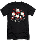 Rock Band Cats Playing Drums Guitars Music Graphic Toms Store Art T-Shirt