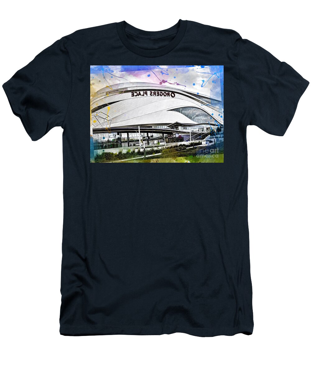 Rogers Place Edmonton Oilers Canadian Hockey Arena Edmonton Alberta Canada Edmonton Oilers Stadium NHL Hockey Armand Hermann T-Shirt
