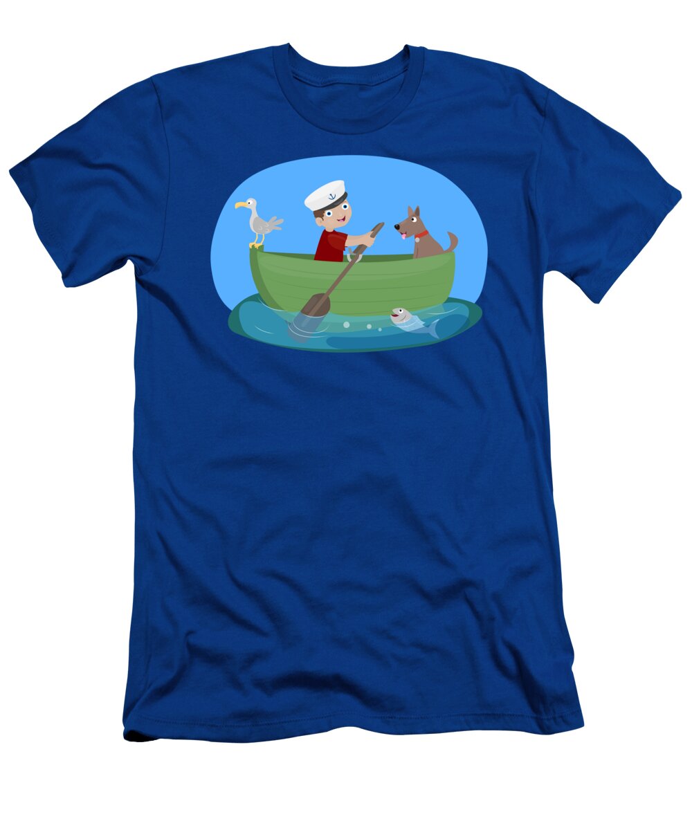 Rowboat Boy Adventures Mark Spivey T-Shirt