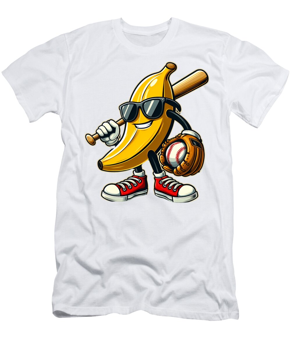 Ruit Lover Banana Playing Baseball Quang Vu T-Shirt