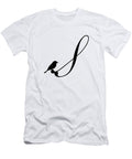 S in Black Bird and Script Custom Home Fashions T-Shirt