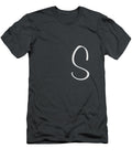 S in Light Gray Simple Script Custom Home Fashions T-Shirt