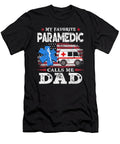 S My Favorite Paramedic Calls Me Dad USA Flag Fathers Day Dhbubble T-Shirt