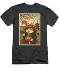 Samurai Cat Ramen with Japanese Pagoda and Zyneu Gangd T-Shirt