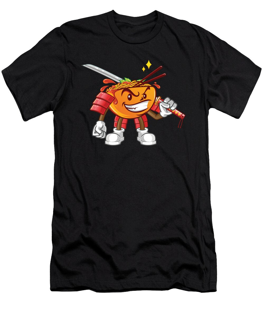 Samurai Noodle Ramen Japan Kendo Katana Ninja Gift Thomas Larch T-Shirt