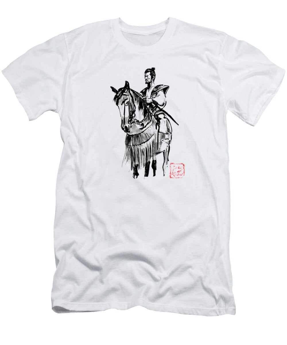 Samurai on a Horse Pechane Sumie T-Shirt