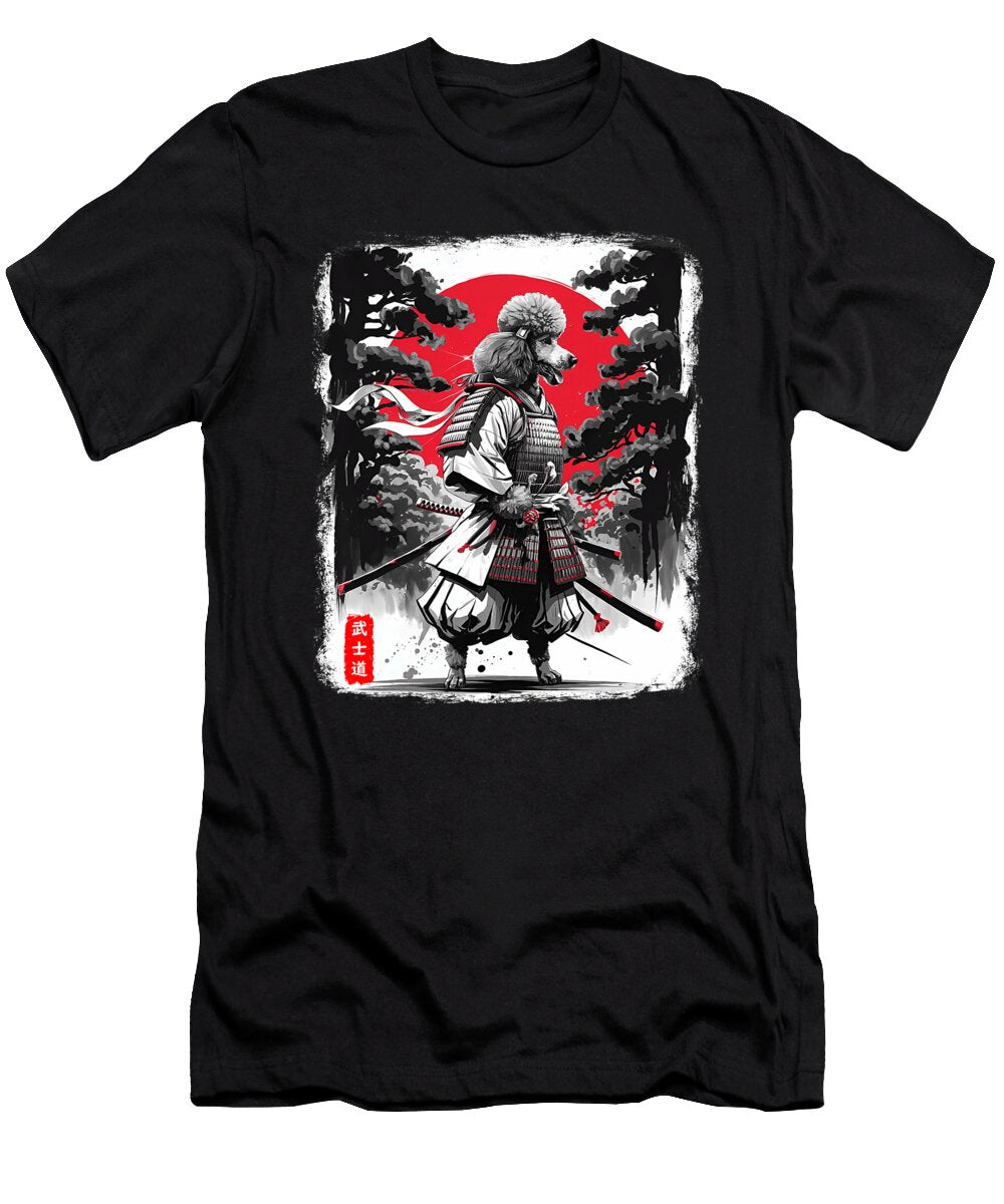 Samurai Warrior in a Poodle Form Studi Alex T-Shirt