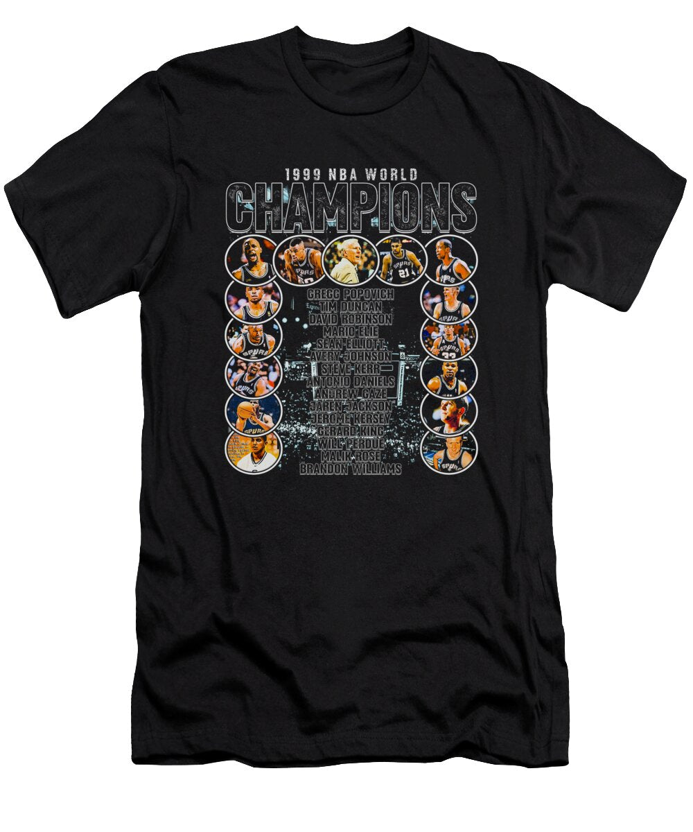 San Antonio 1999 NBA Champs Team Ozlem Altin T-Shirt