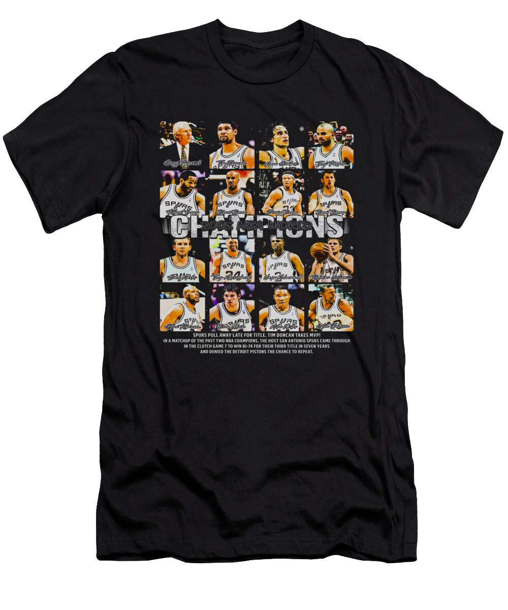 San Antonio 2005 NBA Champs Team Ozlem Altin T-Shirt