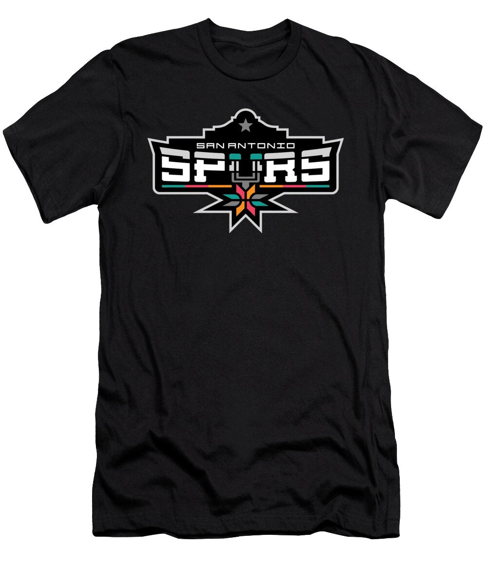 San Antonio Spurs Logo Rosa English T-Shirt