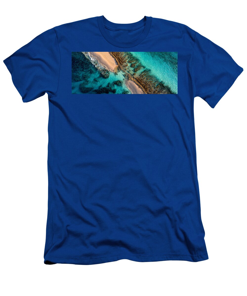 Sand Ridges of Aruba in Blue Light Sven Andersen T-Shirt