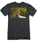 Sanderson Brook Falls Through the Logs Adam Jewell T-Shirt