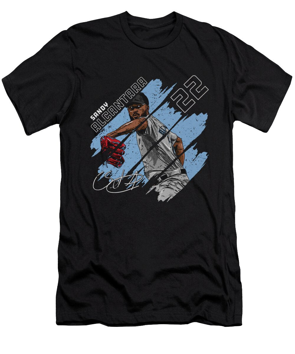 Sandy Alcantara Miami Stripes Ihsan Sirin T-Shirt