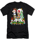 Santa Chihuahua Riding Reindeer Llama Xmas Yah Lishr T-Shirt