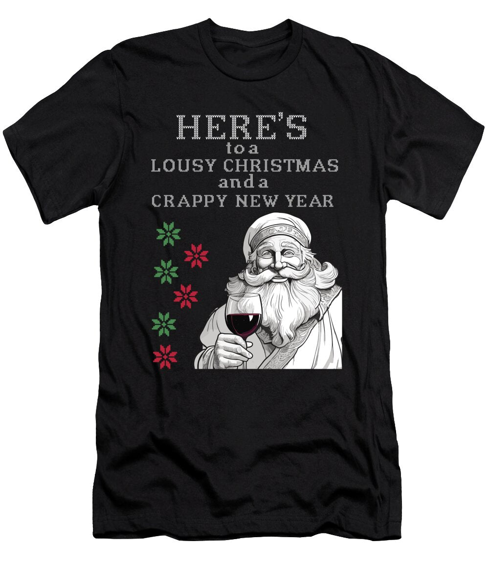Santa Funny Christmas Cheer Long Shot T-Shirt
