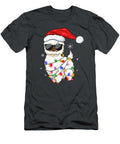 Santa Llama Funny Light Alpaca Xmas Animal Holiday for Christmas Present Lewyw Lavin T-Shirt