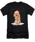 Santa Poodle Christmas Light Snowfake Dog Mom X Mas Pajamas Th T-Shirt
