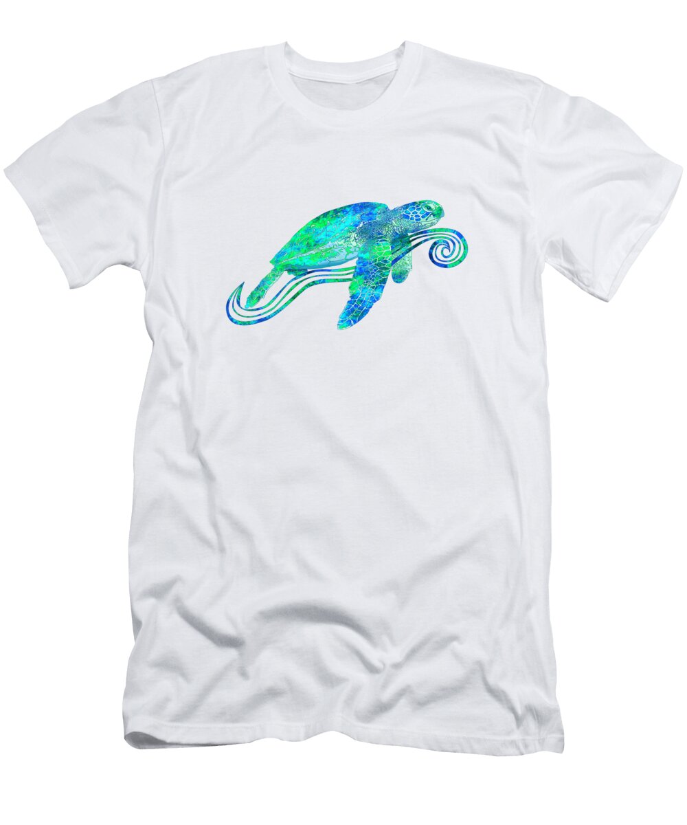 Save the Turtles Animal Rights Sea Turtle Macdonald Creative Studios T-Shirt