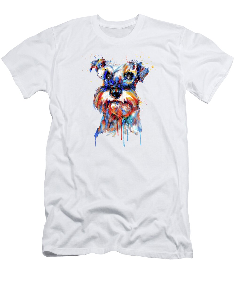 Schnauzer Head Marian Voicu T-Shirt