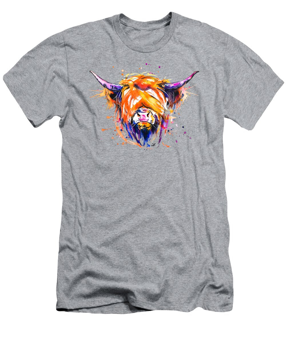 Scottish Highland Cow Zaira Dzhaubaeva T-Shirt