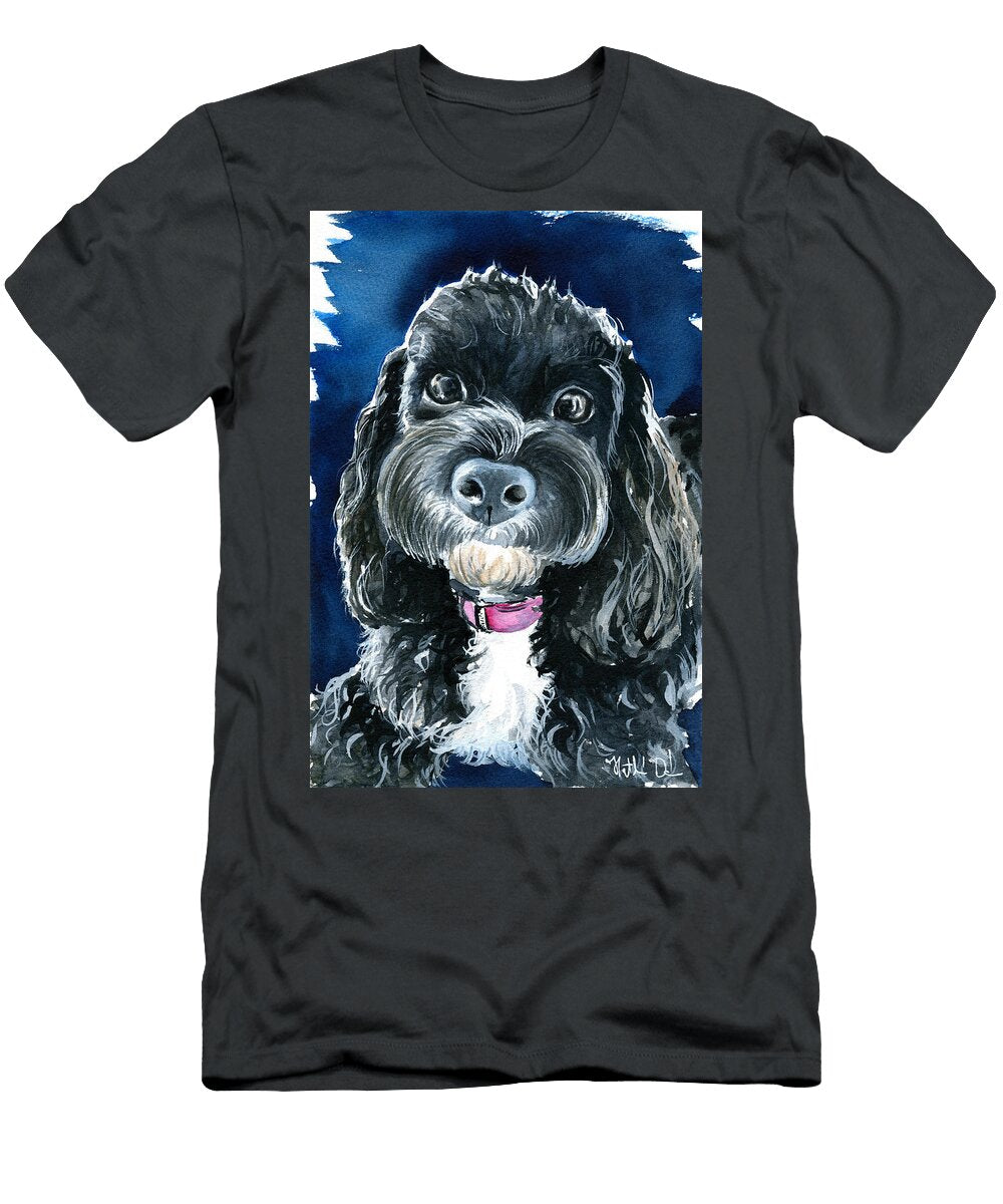Scout Cavoodle Dog Painting Dora Hathazi Mendes T-Shirt