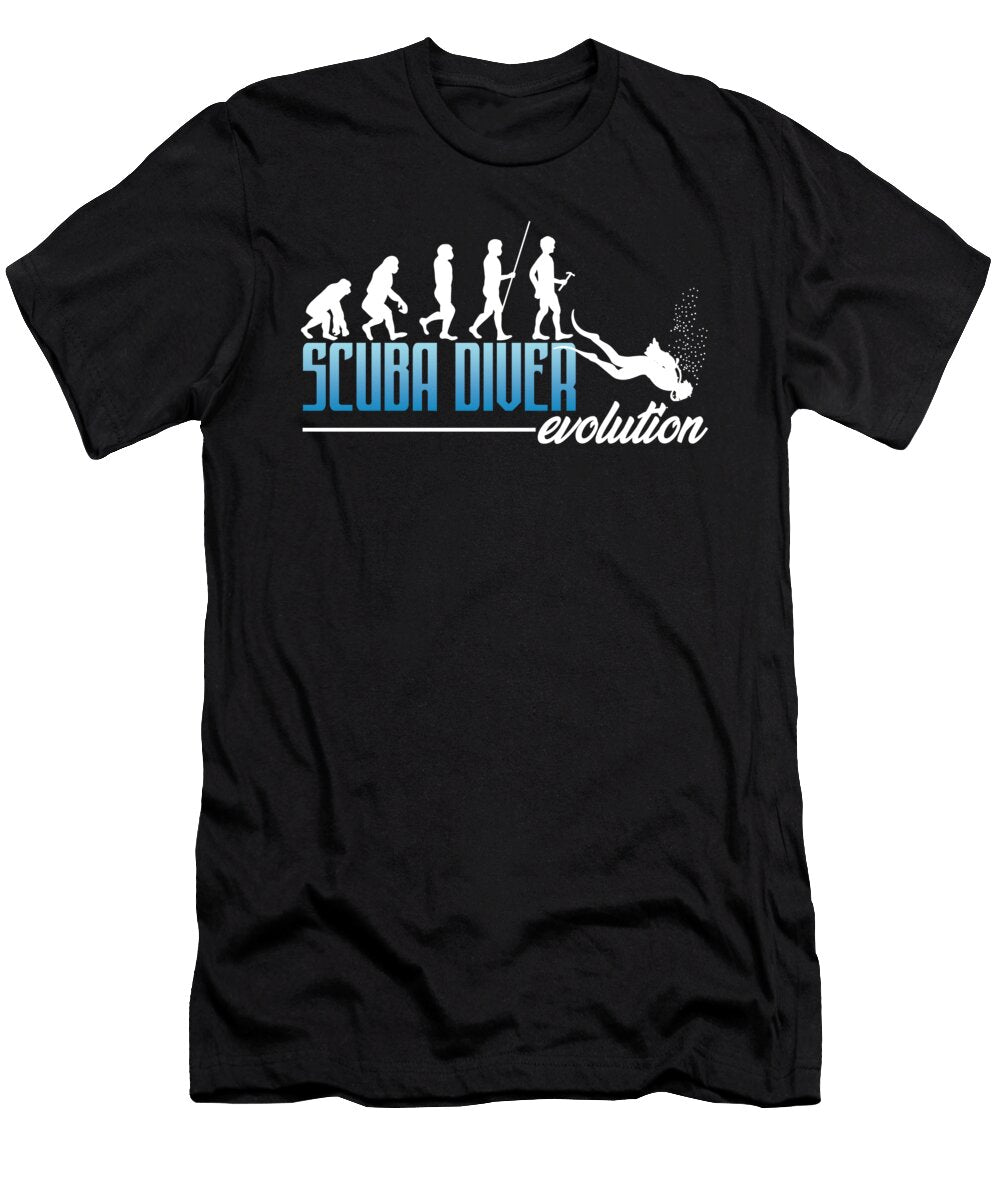 Scuba Diver Evolution Scuba Diving Sports Gift Thomas Larch T-Shirt