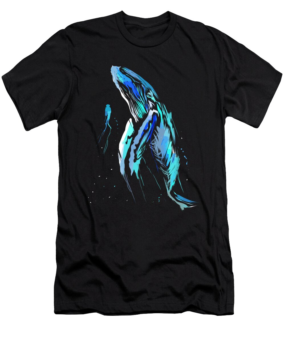 Scuba Diver Humpback Whale Swimming Diving Gift 1 T-Shirt