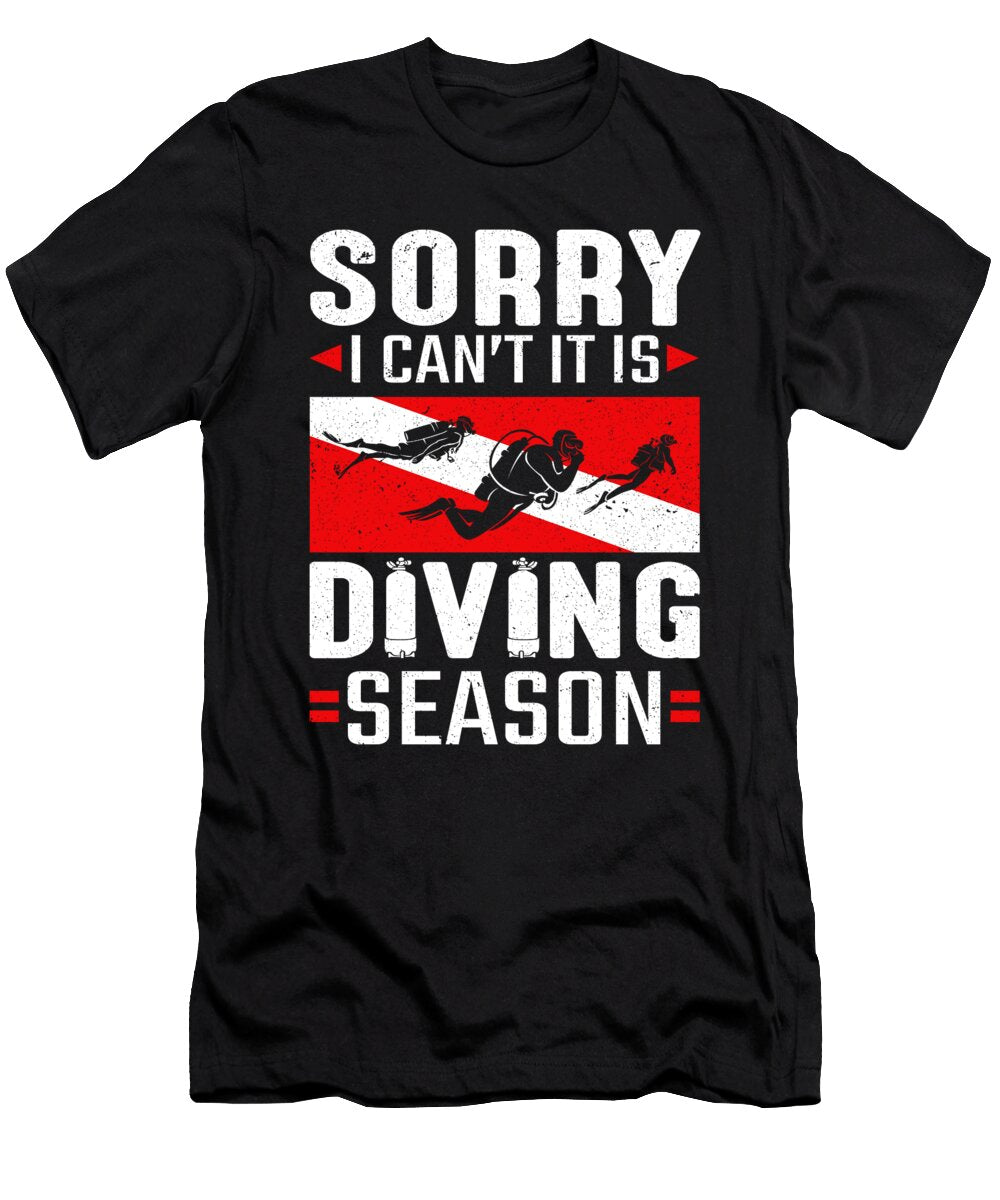 Scuba Diver It Is Diving Season Scuba Diving Colorfulsnow T-Shirt
