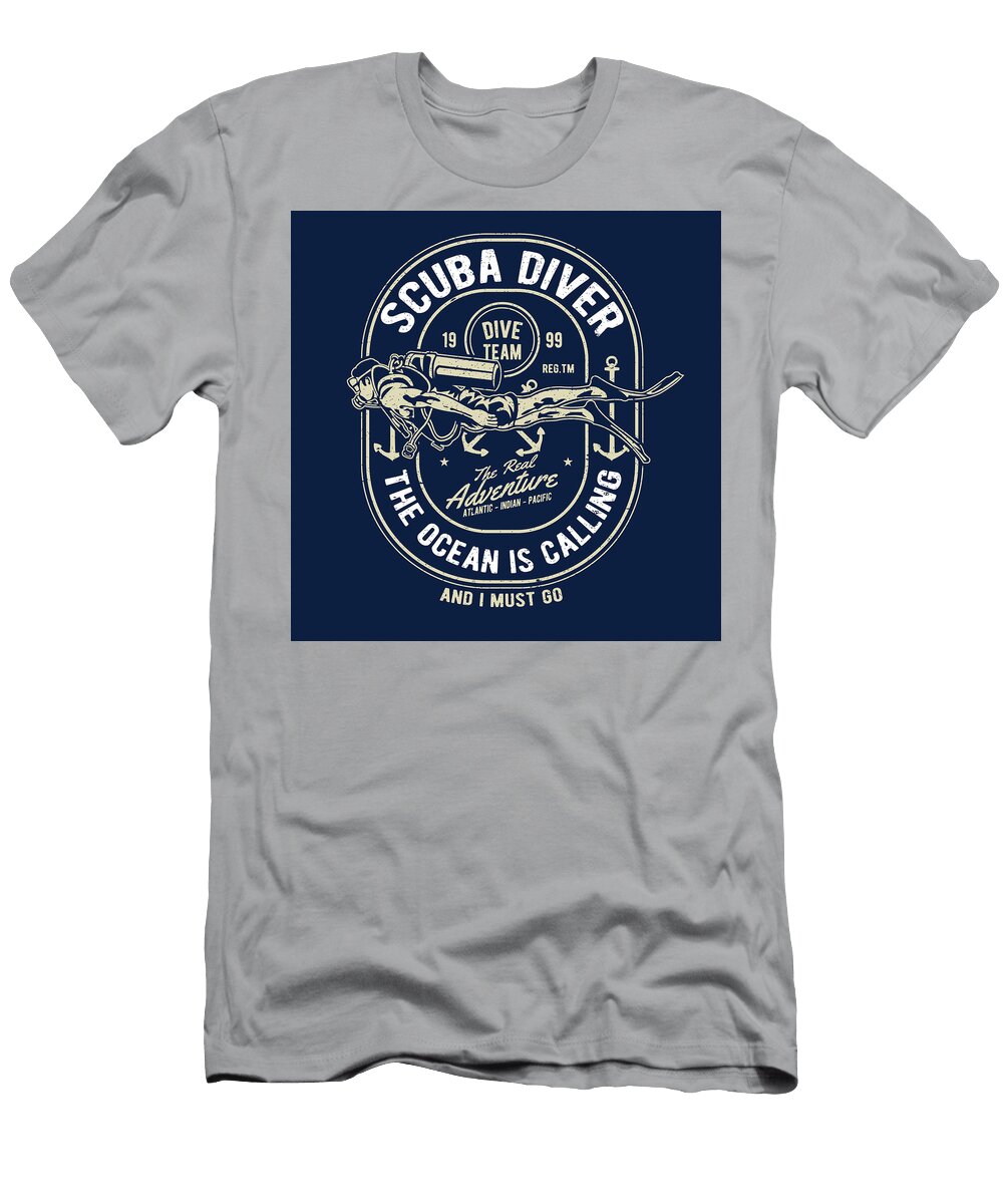 Scuba Diver Long Shot T-Shirt