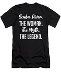 Scuba Diver the Woman the Myth the Legend Funny Secret Santa Cal Nyto T-Shirt