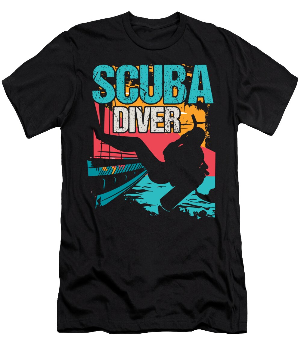 Scuba Diver Vintage Retro Honey Shop Art T-Shirt