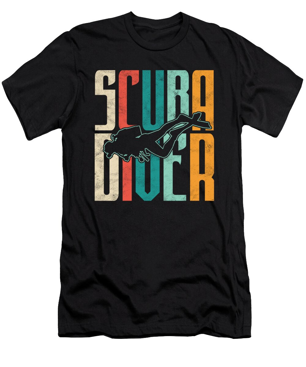 Scuba Diver Vintage Scuba Diving Sports Gift Thomas Larch T-Shirt
