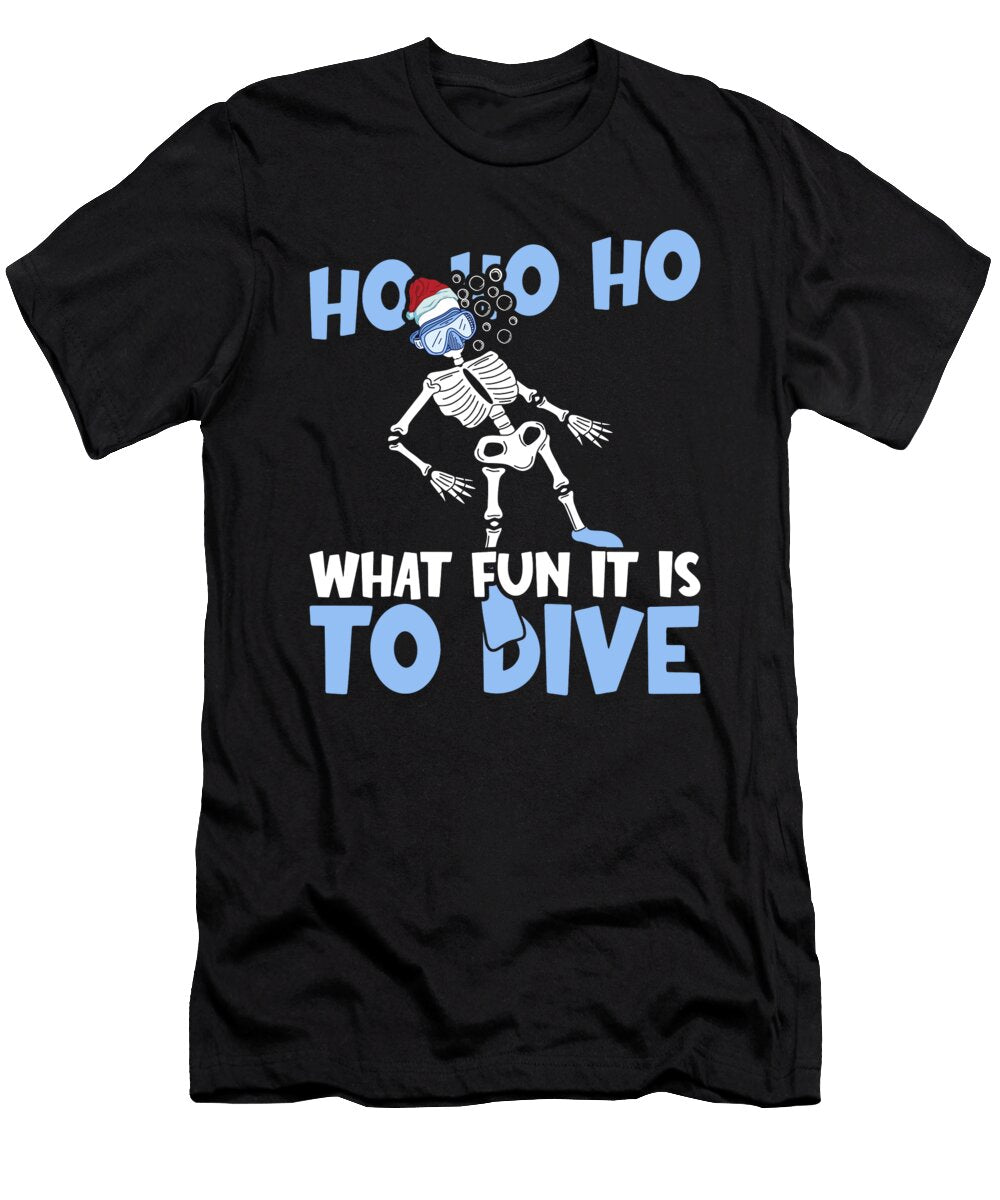 Scuba Diving Christmas Skeleton Me T-Shirt