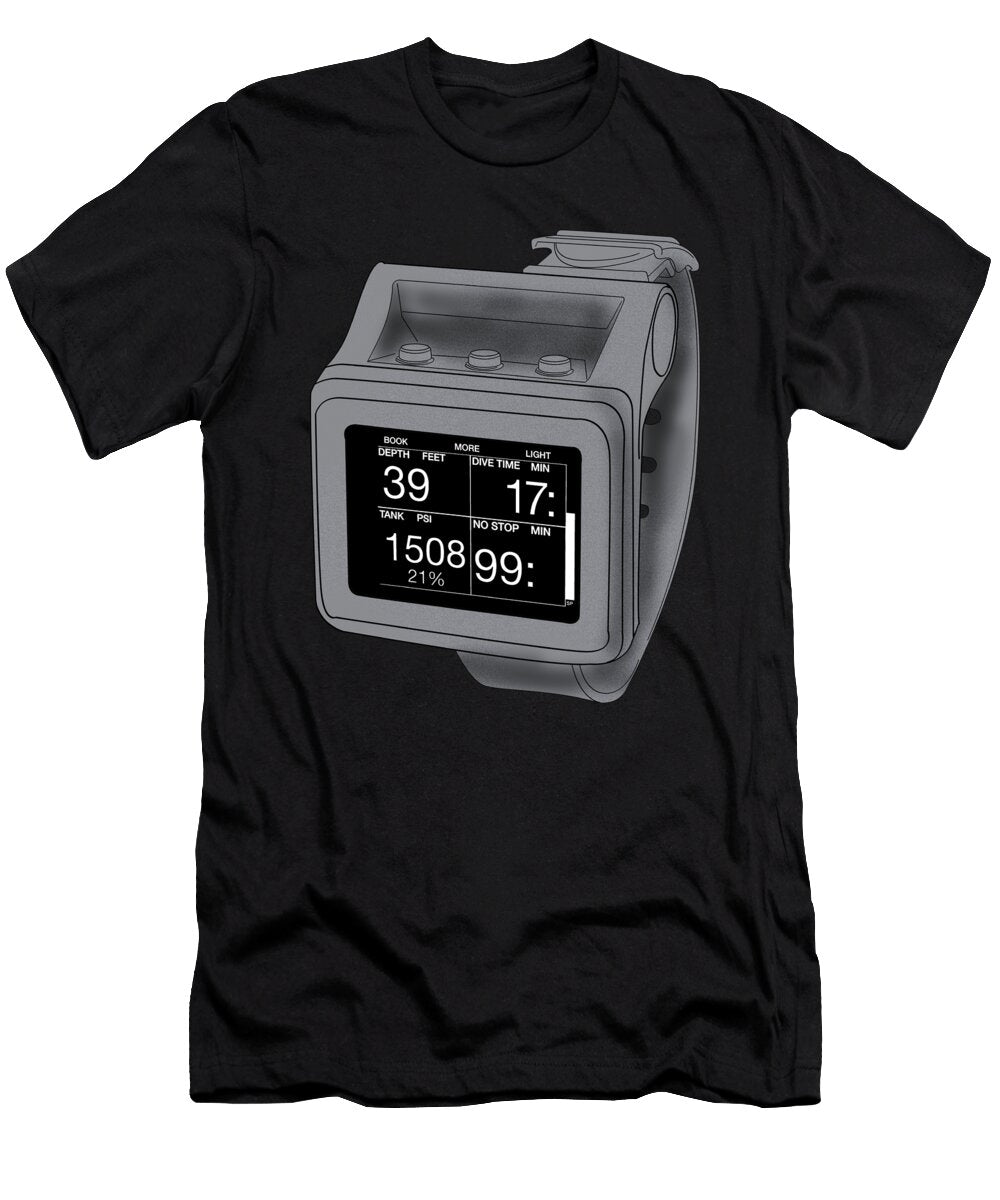 Scuba Diving Computer Ocean Scuba Diver Gift Muc Designs T-Shirt