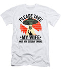 Scuba Diving Dad Diver Down Flag Vintage Ufo Funny Lisa Stronzi T-Shirt