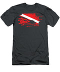 Scuba Diving Diver Down Flag Awesome Marine Diver Dive Harbud Neala T-Shirt