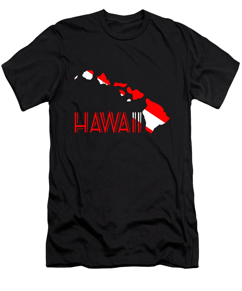 Scuba Diving Diver Down Flag Hawaii Macdonald Creative Studios T-Shirt