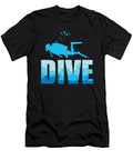 Scuba Diving Divers Shadow Deep Swim Text Noirty Designs T-Shirt